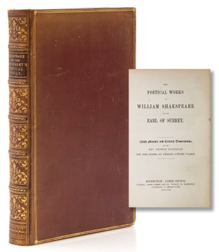 Item #315693 The Poetical Works of William Shakspeare [sic] and the Earl of Surrey. With memoir...