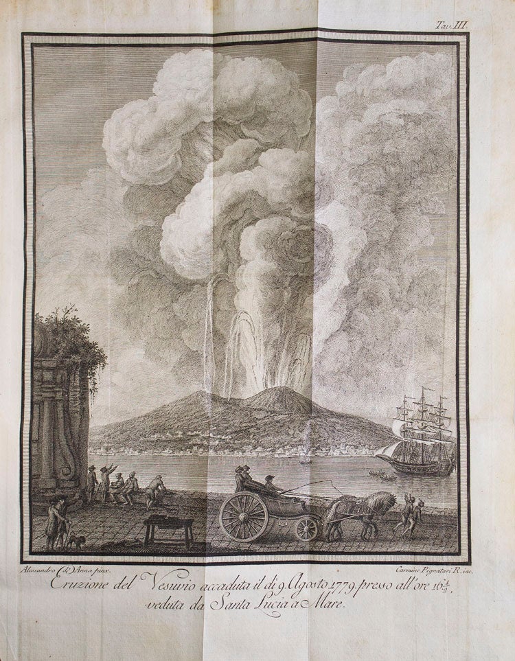 Istoria di vari incendi del Monte Vesuvio cui s'aggiugne una breve relazione di un fulmine, che cadde quì in Napoli nel mese di giugno dell' anno MDCCLXXIV