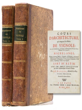 Item #316173 Cours d&rsquo;Architecture, qui comprend les ordres de Vignole avec des Commentaires,...