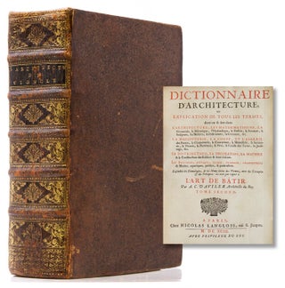 Item #316174 Cours d’Architecture qui comprend les ordres de Vignole, Avec des Commentaires,...