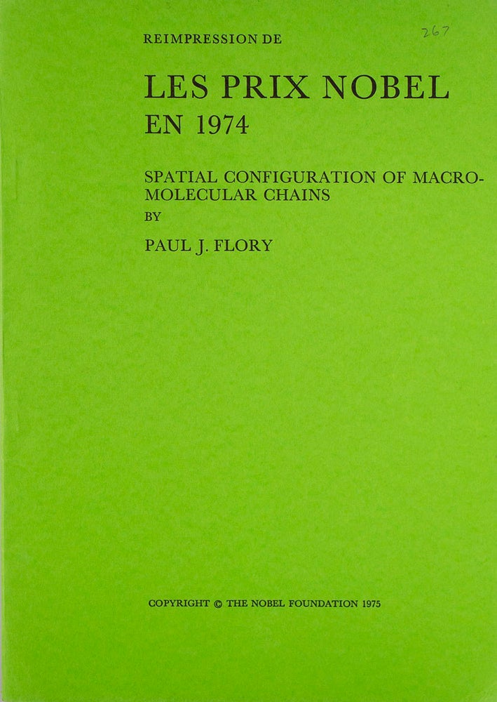 Reimpression Les Prix Nobel en 1974. Spatial Configurations of Micro-Molecular Chains