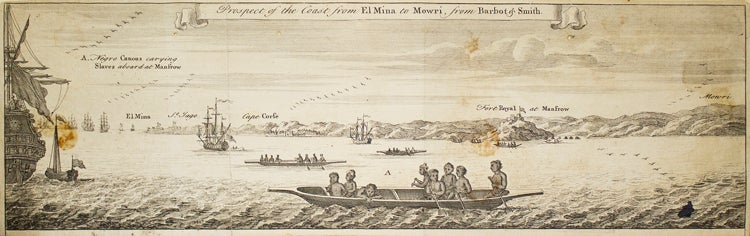 Item #316296 Prospect of the Coast from El Mina to Mowri, from Barbot & Smith. Slavery Gold Coast.
