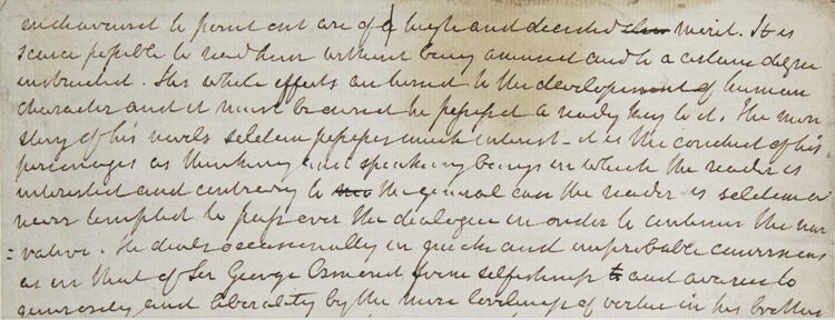 Item #316396 Manuscript fragment of biographical portrait of English novelist Robert Bage (1730-1801). Sir Walter Scott.