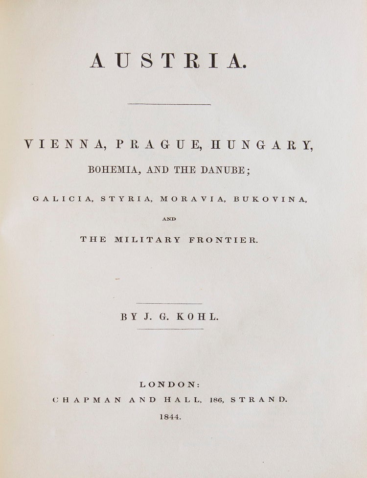 Austria. Vienna, Prague, Hungary, Bohemia and the Danube