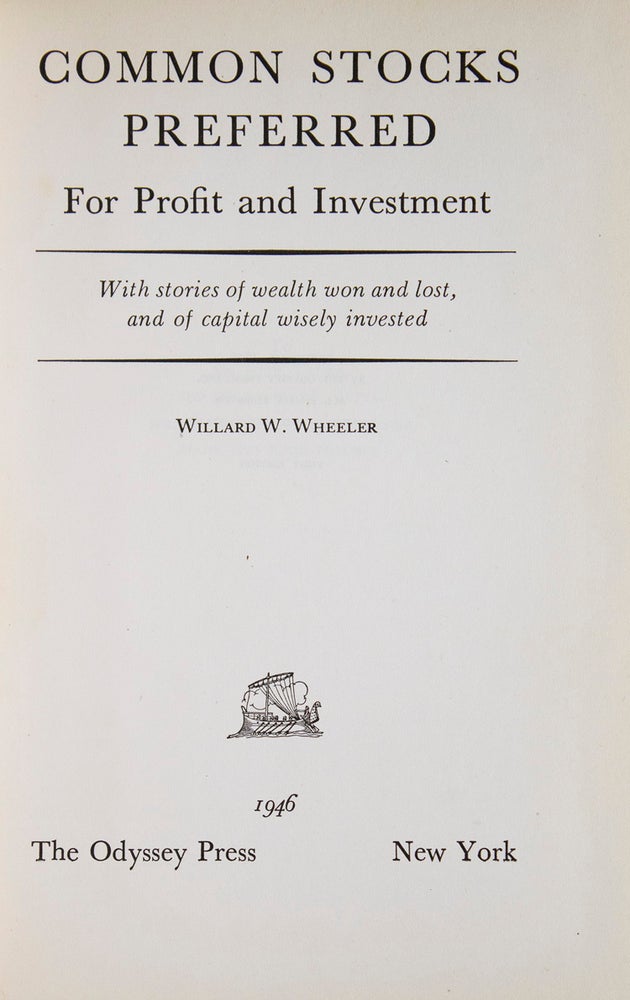 Common Stocks Preferred for Profit and Investment