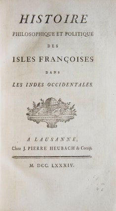 Histoire Philosophique et Politique des Isles Françoises dans les Indes Occidentales