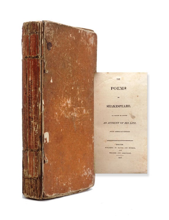The Poems of Shakespeare. To which is Added An Account of his Life