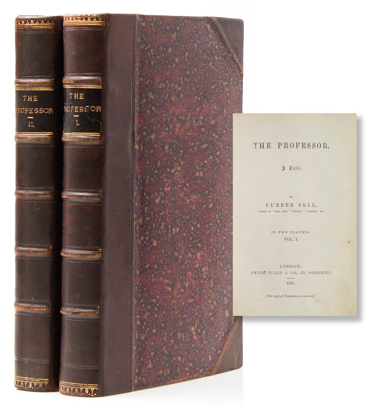 Item #317289 The Professor by Currer Bell. Charlotte Bronte.