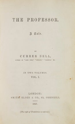 The Professor by Currer Bell