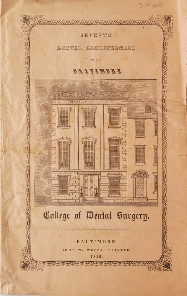Third Annual Announcement of the New-York College of Dental Surgery, Syracuse, N.Y. Session of 1853-54