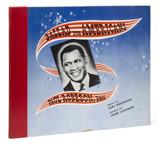 Item #31748 Phonograph recording of "Ballad for Americans," sung by Paul Robeson. Music by Earl...
