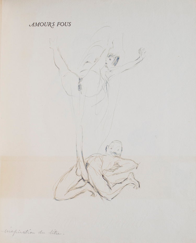 Portfolio of 20 original erotic drawings