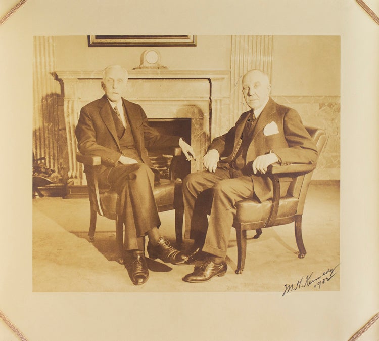 Item #317748 Portrait of Andrew W. Mellon and his Brother Richard Beatty Mellon. Andrew Mellon.