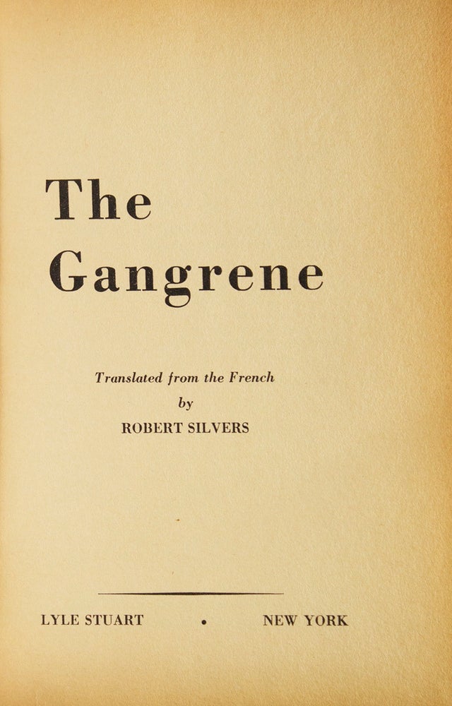 The Gangrene. Translated from the French by