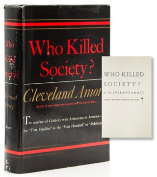 Item #317853 Who Killed Society? Cleveland Amory