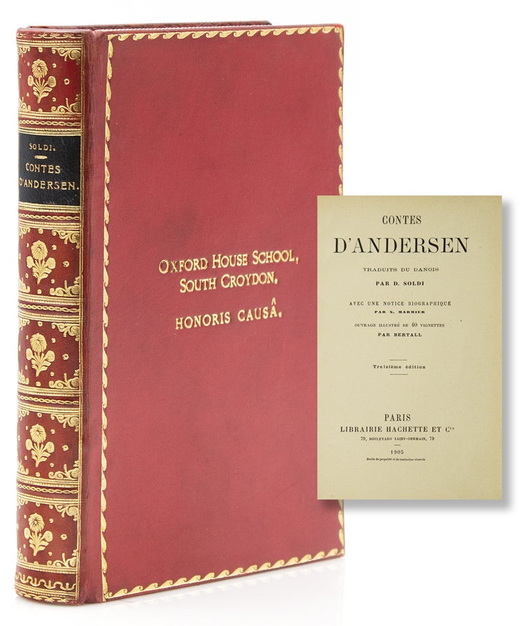 Item #318013 Contes d'Andersen. Traduit du Danois par D. Soldi. Hans Andersen.