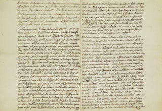 Item #318115 Latin manuscript leaves. David Ruhnken
