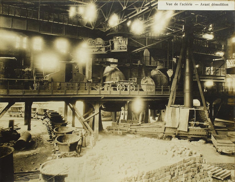 Album of the Demolition of the Forges de la Providence Steel Company, Belgium Dampremy, Belgium,