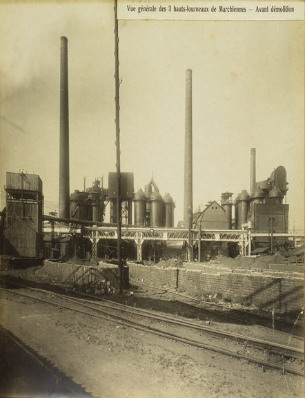 Album of the Demolition of the Forges de la Providence Steel Company, Dampremy, Belgium,