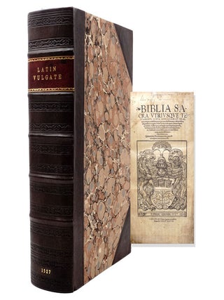 Item #318283 Biblia Sacra utriusque Testamenti, iuxta Hebraicam et Graecam ueritatem,...