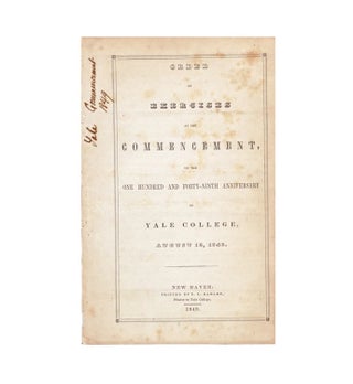 Item #318752 Guide on Exercises at the Commencement, on the One Hundred and Forty-Ninth...