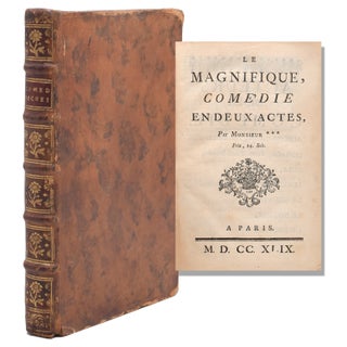 Item #31894 A bound volume of 5 works including... Antoine Houdar de la Motte's "Le Magnifique,...