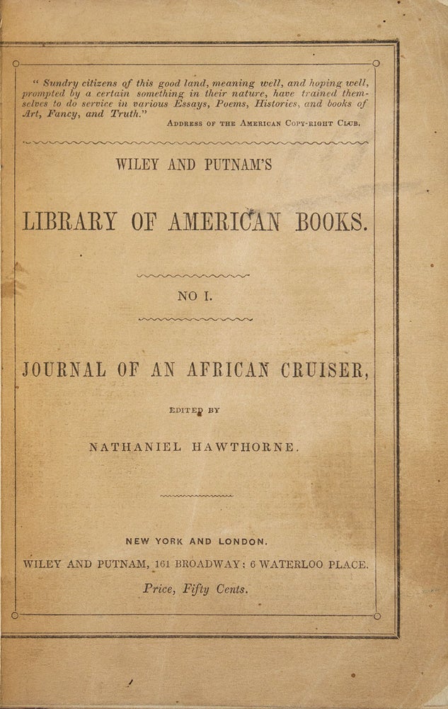 Journal of An African Cruiser. By an officer of the U. S. Navy