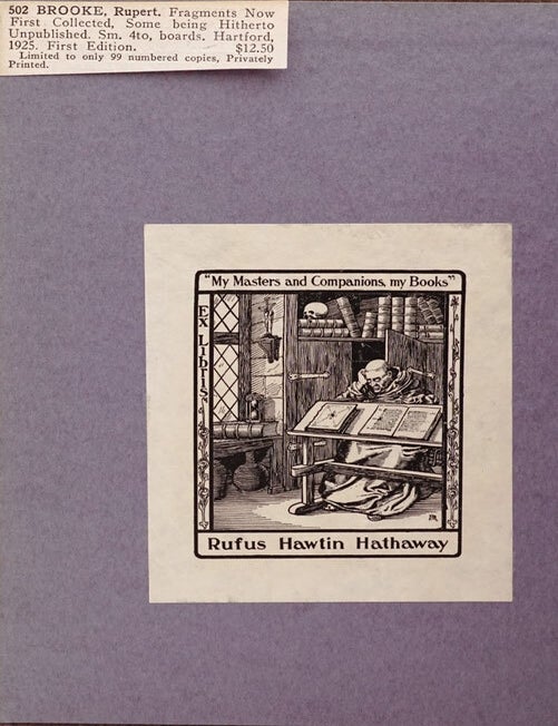 Fragments Now First Collected some being hitherto unpublished