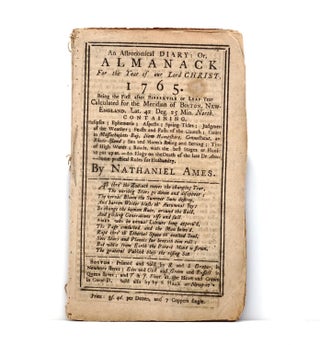 Item #319586 An Astronomical Diary: Or, Almanack for the Year of our Lord Christ, 1765. Almanac,...