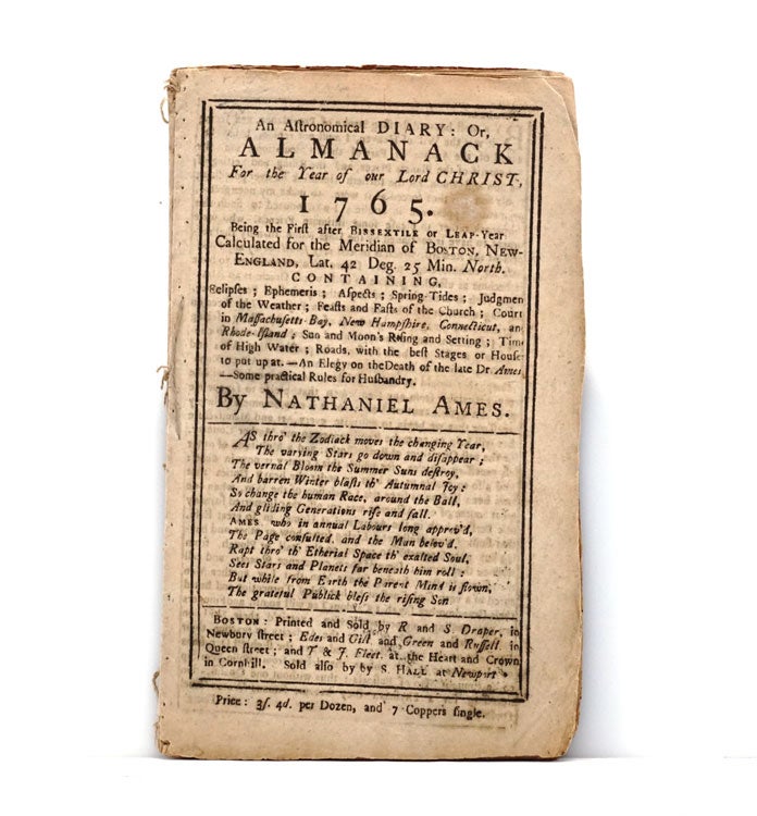 An Astronomical Diary: Or, Almanack for the Year of our Lord Christ, 1765