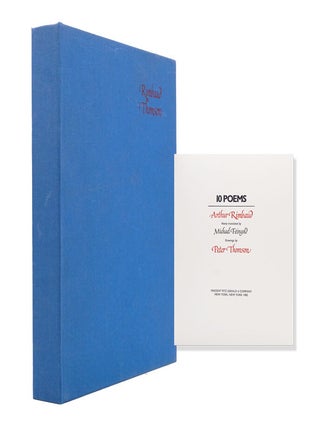 Item #319613 10 Poems...Newly Translated by Michael Feingold. Arthur Rimbaud