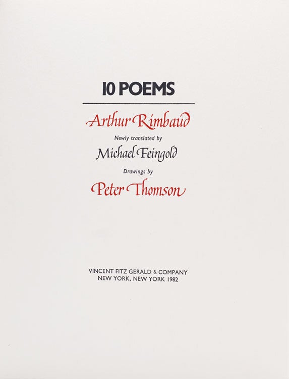 10 Poems...Newly Translated by Michael Feingold (3/5)