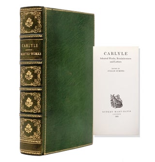 Item #319664 Carlyle Selected Works, Reminiscences and Letters. Edited by Julian Symons. Thomas...