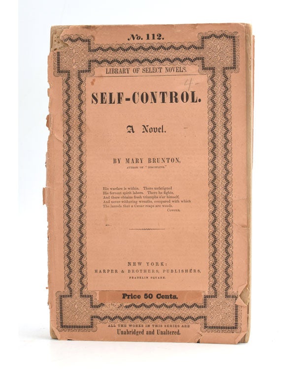 Self-Control. A Novel