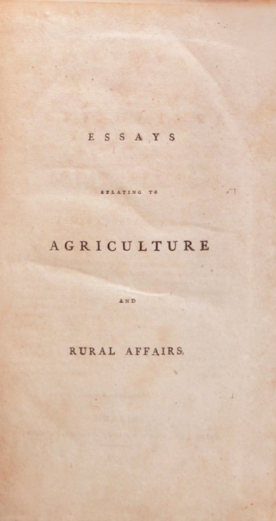 Essays Relating to Agriculture and Rural Affairs