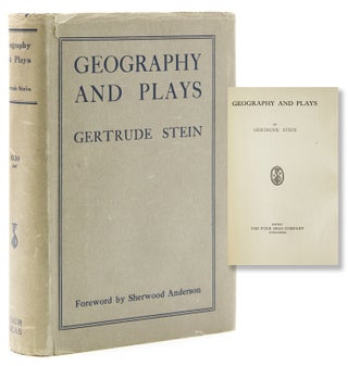 Item #320185 Geography and Plays. Foreword by Sherwood Anderson. Gertrude Stein