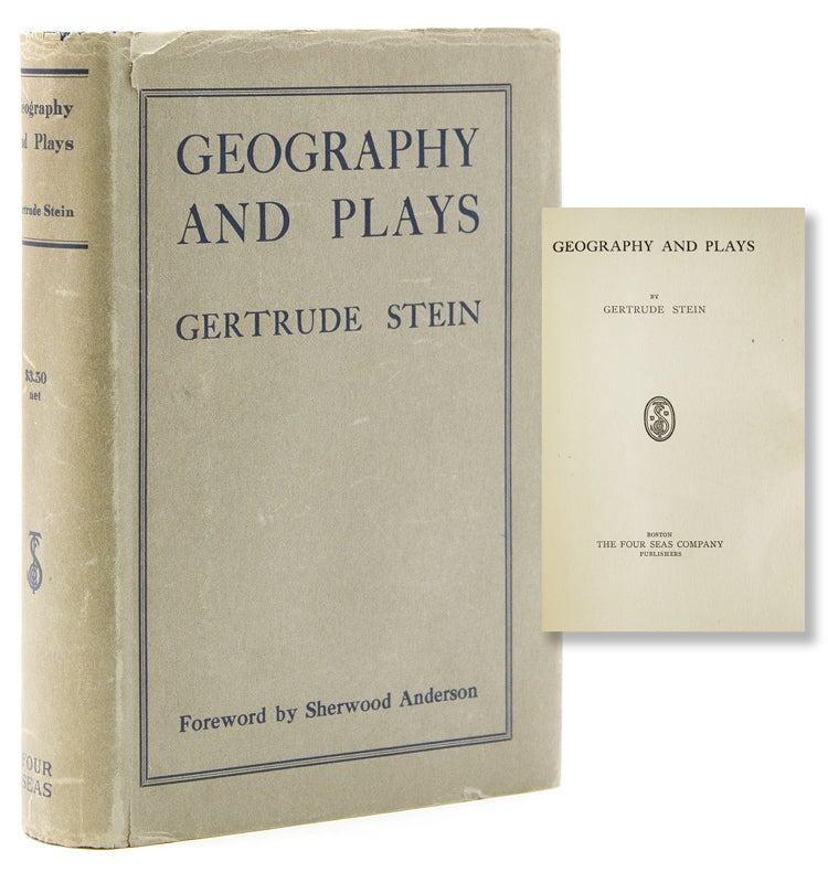 Geography and Plays. Foreword by Sherwood Anderson