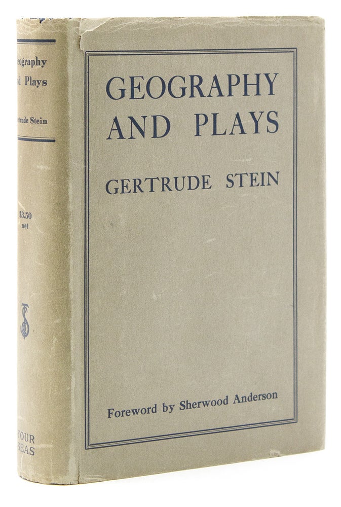 Geography and Plays. Foreword by Sherwood Anderson