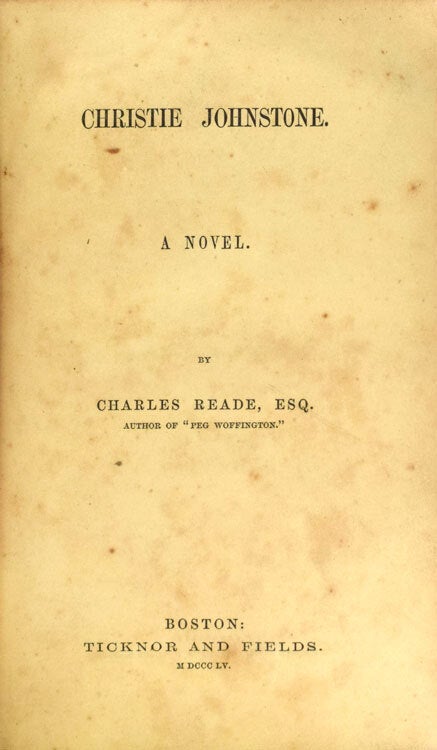 Christine Johnstone. A Novel