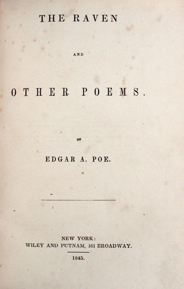 The Raven and Other Poems [and:] Tales