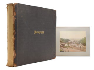 Item #320430 Album of Japanese 8 hand-coloured photographs and 14 others mostly Mexican including...