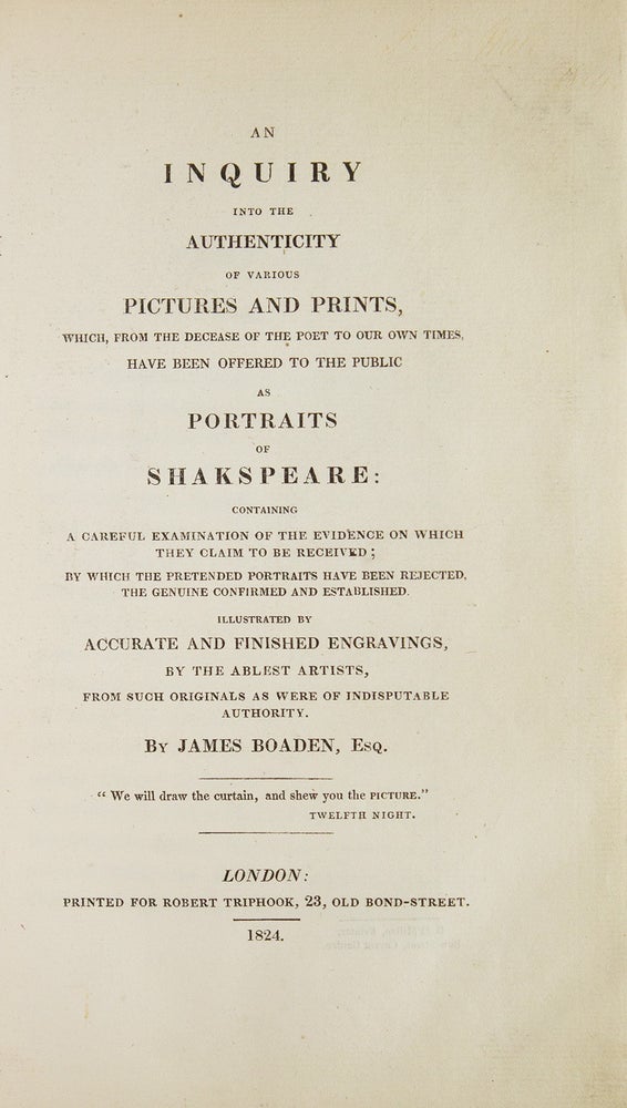 An Inquiry into the Authenticity of Various Pictures and Prints, Which, from the Decease of the... (2/3)