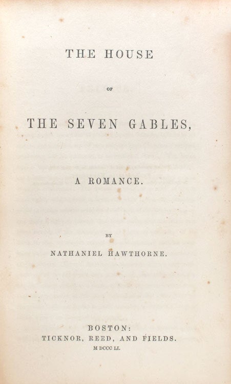 The House of the Seven Gables, A Romance (4/6)