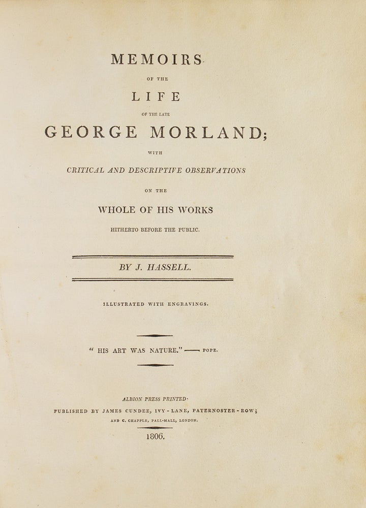Memoirs of the Life of the Late George Morland
