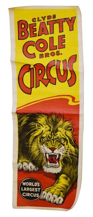 Item #320792 Poster: Clyde Beatty-Cole Bros. Circus of Lion