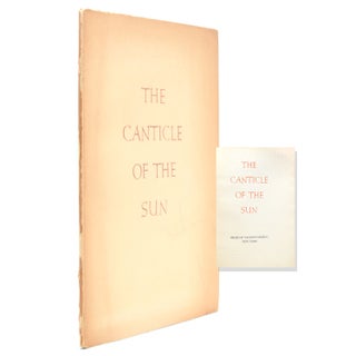 Item #320798 The Canticle of the Sun. Valenti Angelo
