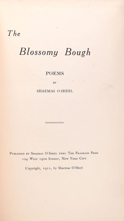 The Blossomy Bough. Poems