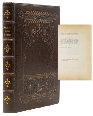 Item #321151 The Poems of Master François Villon of Paris. François Villon