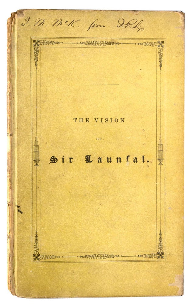 Item #321179 The Vision of Sir Launfal. James Russell Lowell.