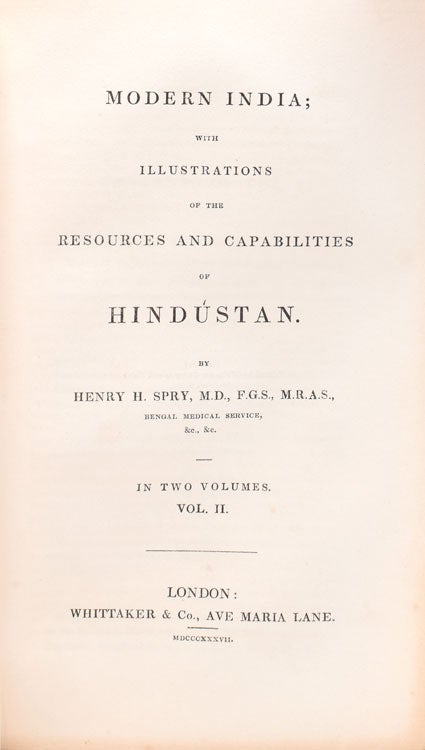 Modern India: with Illustrations of the Resources and Capabilities of Hindustan